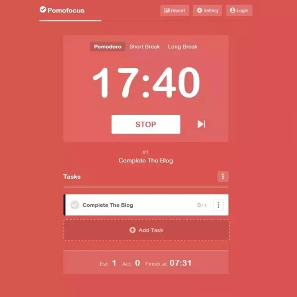 A Pomodoro timer