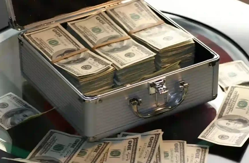 A briefcase full of cash