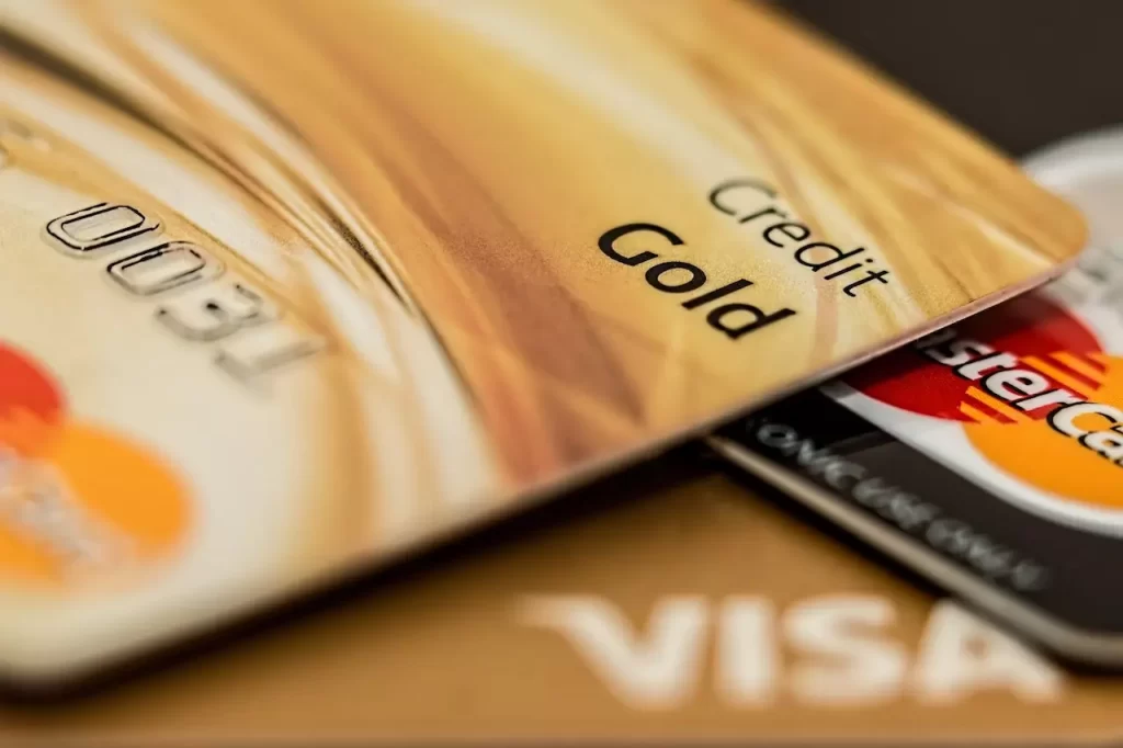 close up photography of two credit cards