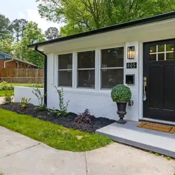 Front exterior of family home