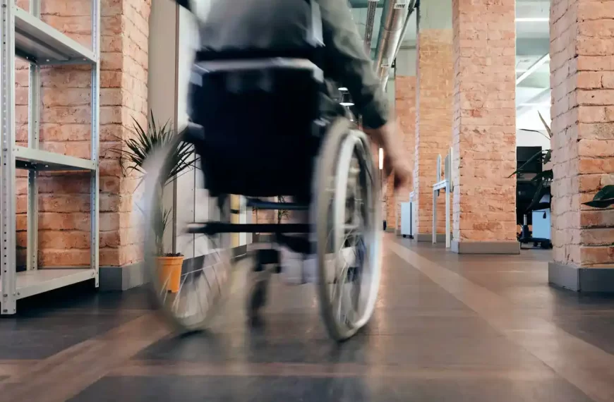 A person in a wheelchair