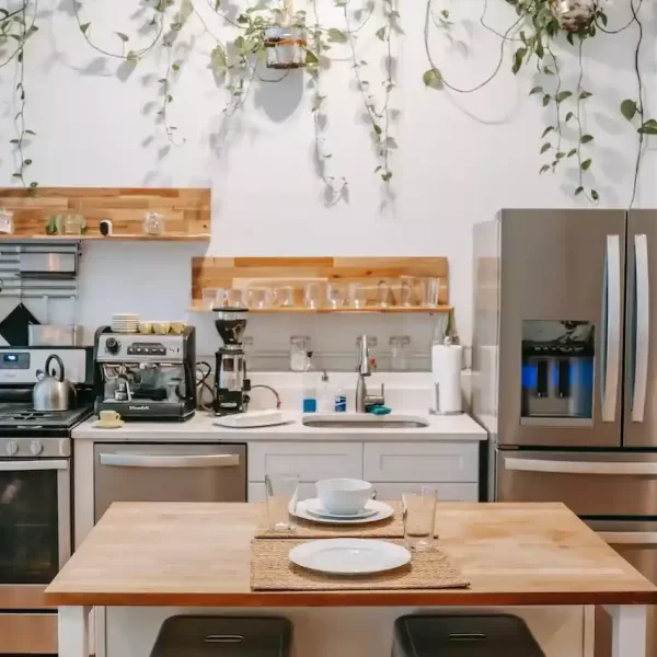 KItchen room with white walls